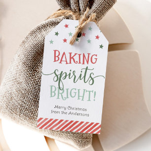 Baking Spirits Bright Christmas Holiday Gift Tags