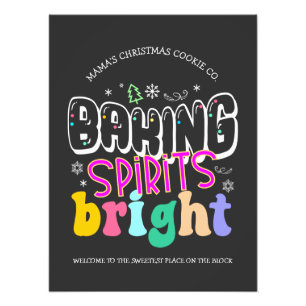 Baking Spirits Bright Colourful Retro Holiday Wall Photo Print