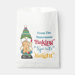 Baking Spirits Bright Cookie Christmas Holiday  Favour Bag