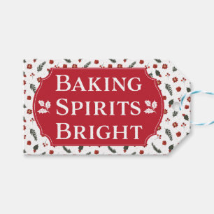 Baking Spirits Bright Cookie Christmas Holiday Gift Tags