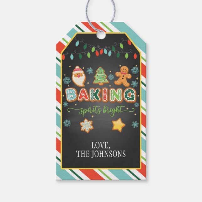 Baking Spirits Bright Favour Tag - Blk (Front)
