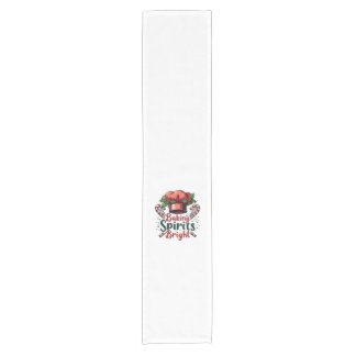 Baking Spirits Bright Funny Baking Chef Baker   Short Table Runner