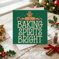 Baking Spirits Bright Funny Christmas Baking Quote