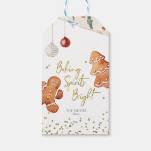Baking Spirits Bright Gingerbread Gift Tags