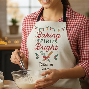 Baking Spirits Bright Holiday Baking Apron