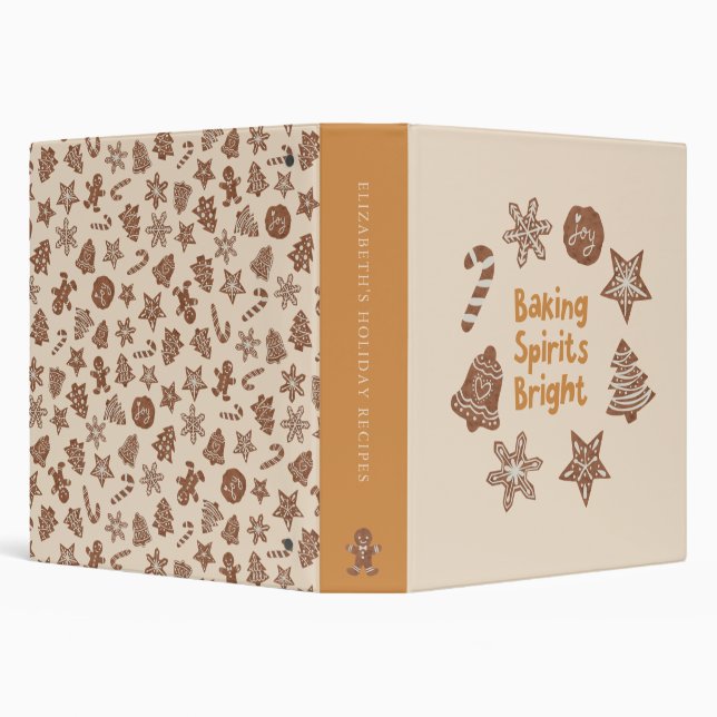 Baking Spirits Bright Holiday Recipe Yellow Binder (Background)