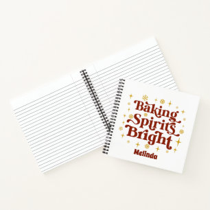 Baking Spirits bright kids add recipe  Notebook
