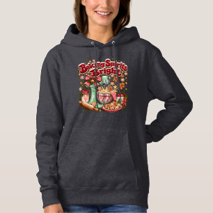 Baking Spirits Bright Retro Christmas Gingerbread Hoodie