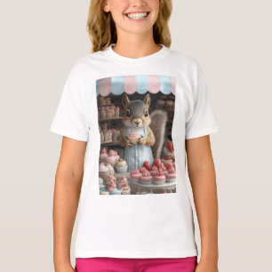 Baking Squirrel with Cupcake T-Shirt