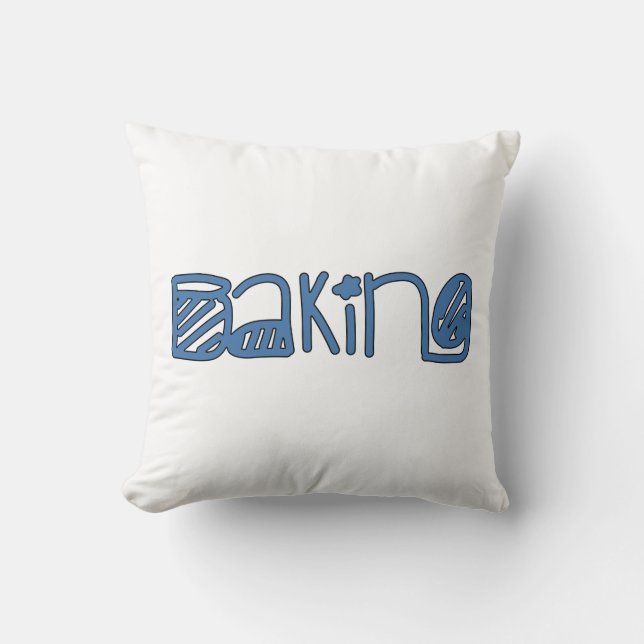 Baking Throw Pillow (Front)