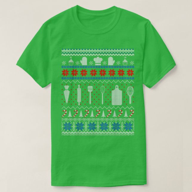 Baking Ugly Christmas Sweater Funny Gifts For Bake (Design Front)