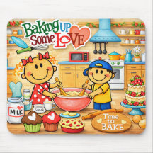 Baking Up Some Love Mousepad