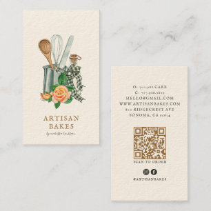 Baking Utensils Bakery Baker Business Card