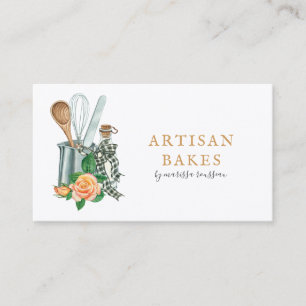 Baking Utensils Bakery Baker Square Business Card