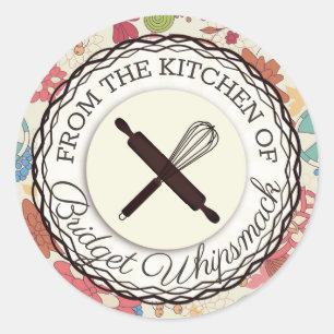 Baking utensils whisk from the kitchen of sticker