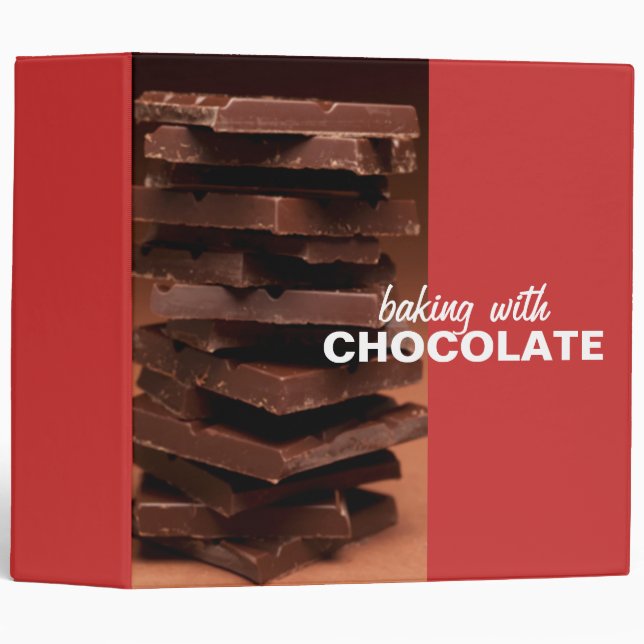 Baking With Chocolate Recipe Binder (Front/Spine)