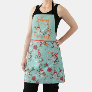 Baking with my Gnomes Modern Funny Scandinavian Apron