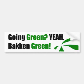 Bakken Green Bumper Sticker