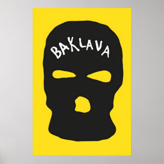 Baklava Japanese Abstract Bauhaus Formula Modern Poster