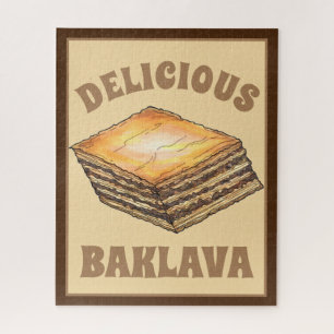 Baklava Sweet Filo Honey Dessert Pastry Greek Food Jigsaw Puzzle