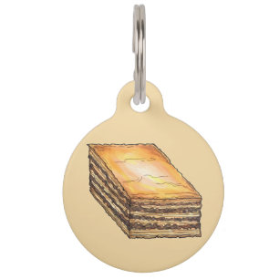 Baklava Sweet Filo Honey Dessert Pastry Greek Food Pet Tag