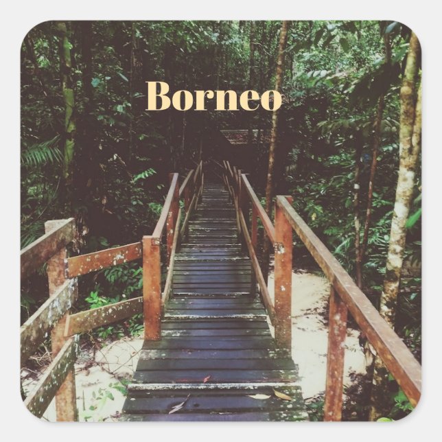 Bako National Park - Borneo Square Sticker (Front)