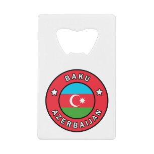 Baku Azerbaijan Credit Card Bottle Opener