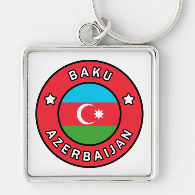 Baku Azerbaijan Keychain (Front)