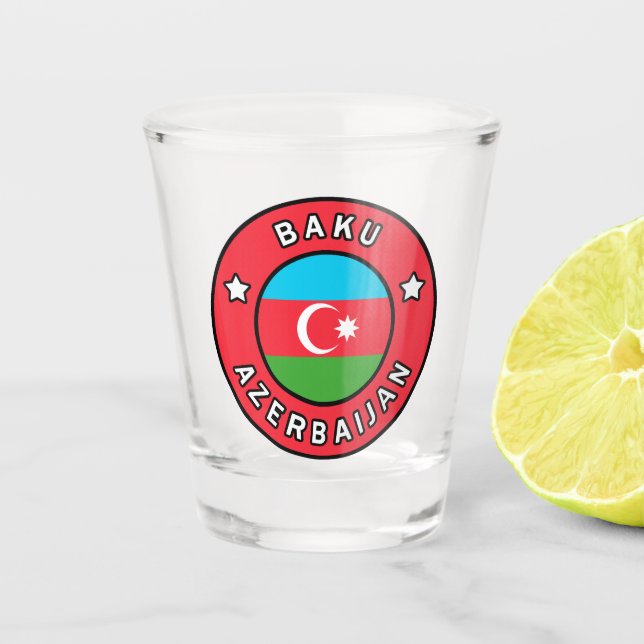Baku Azerbaijan Shot Glass (Front)