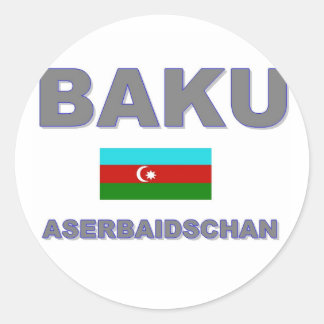 Baku Classic Round Sticker