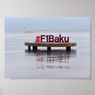 Baku Formula racing poster