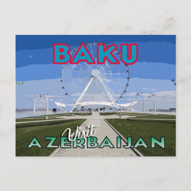 Baku, Visit Azerbaijan Postcard (Front)
