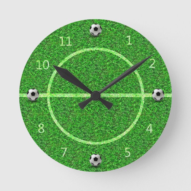 Bal De Football De Football - Mur Horloge (Recto)