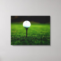 Bal de golf à Tee, toile de Turf Vert Riche Imprim