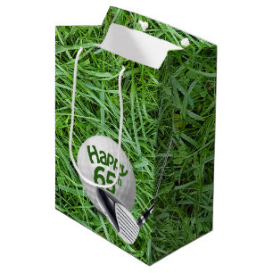 Bal De Golf En Herbe 65e Anniversaire Sac Cadeau M