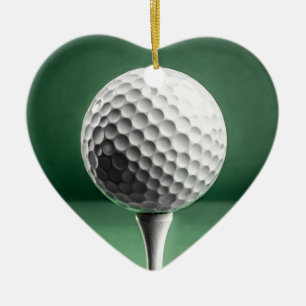 Bal de golf sur la décoration en céramique
