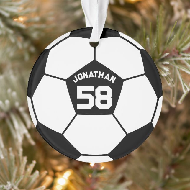 Bal de soccer avec nom et numéro Jersey photo (Arbre)