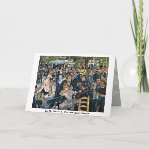 Bal Du Moulin By Pierre-Auguste Renoir Card