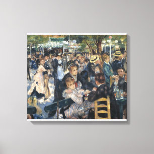 Bal du moulin de la Galette by artist Renoir Canvas Print