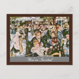 Bal Du Moulin De La Galette By Pierre-Auguste Invitation