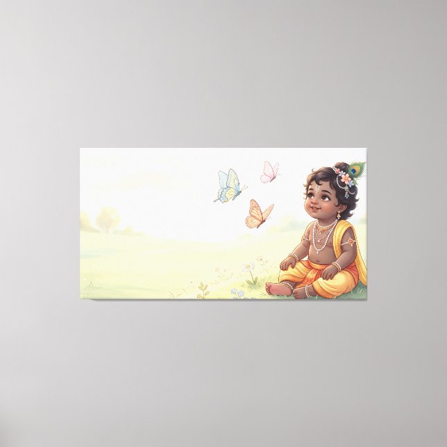 Bal Krishna Canvas Print (Front)