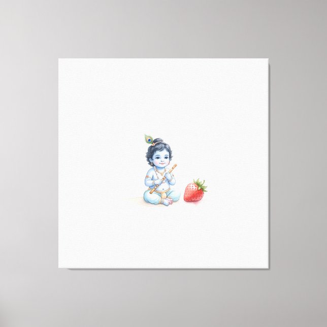 Bal Krishna Canvas Print (Front)