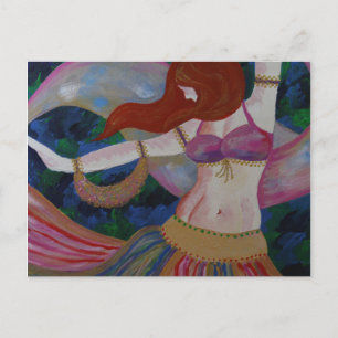 Baladi, Belly Dancer Beautiful Art Postcards