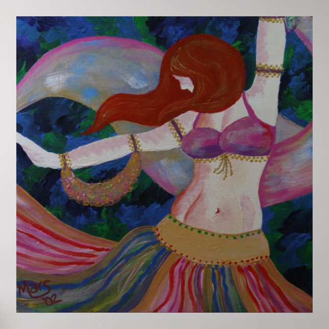 Baladi, Danseur du ventre Belle affiche d'art Impr (Devant)