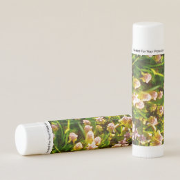 Balai à lèvres rose printanier