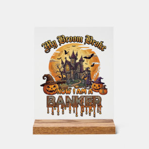 Balai Banquier Cassé Maison Hantée Halloween Sorci
