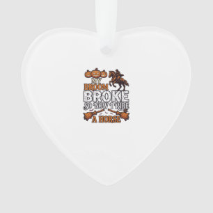 Balai Cassa Chevaucher Cheval Citrouille Cowboy Ch