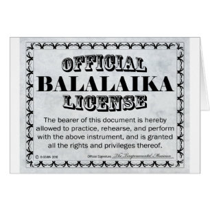 Balalaika License