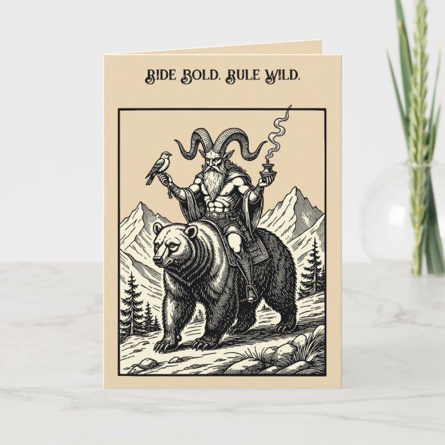 Balan, Hawk And Bear Card (Front)