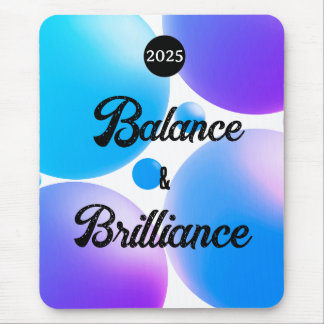 BALANCE and BRILLIANCE Spiral Notebook Mouse Pad